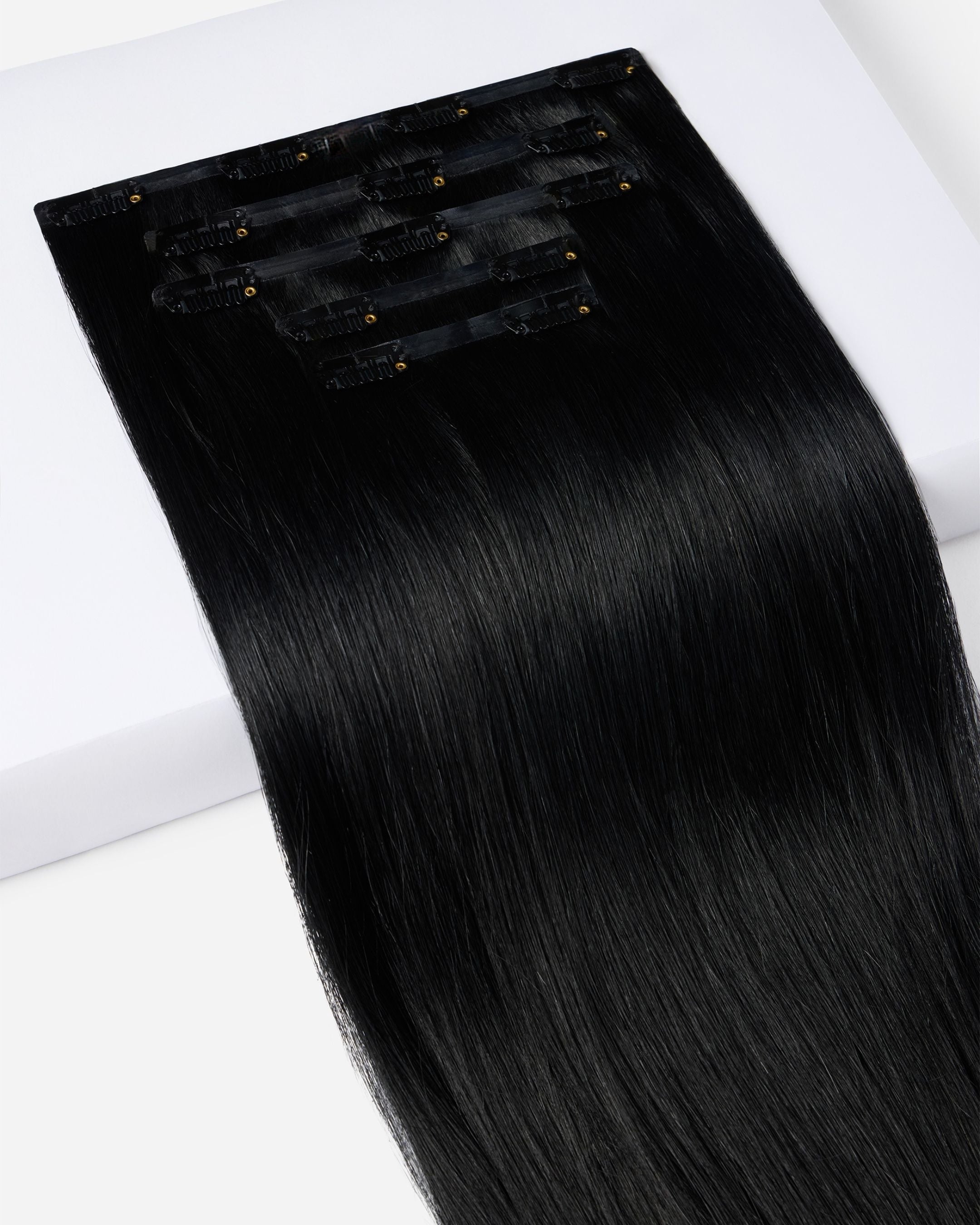 JET BLACK Seamless Clip-Ins