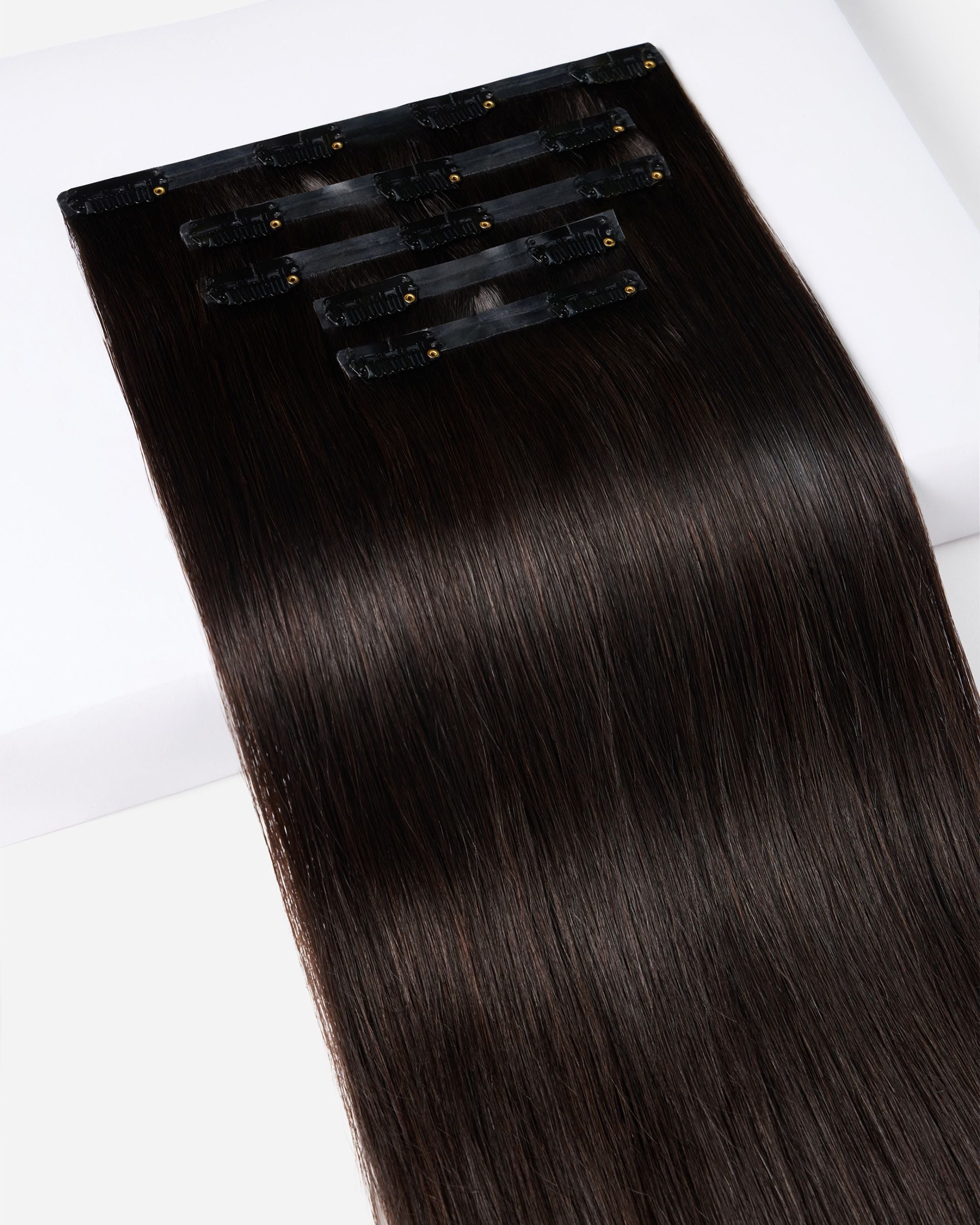 DARKEST BROWN - Seamless clip-ins